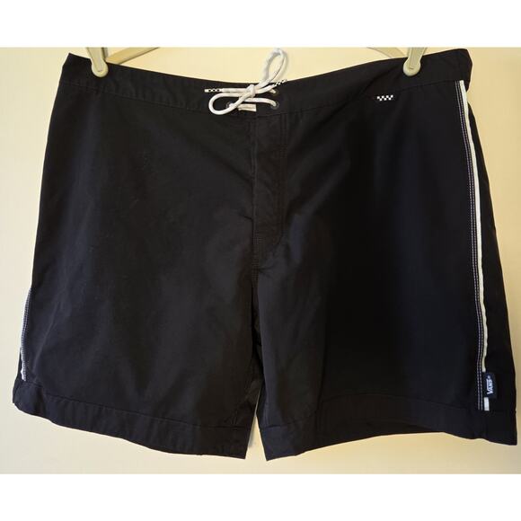 VANS Ever Ride Board Shorts Mens 38 X 7 In Black Swim Surf Skate Coastal - Picture 1 of 8